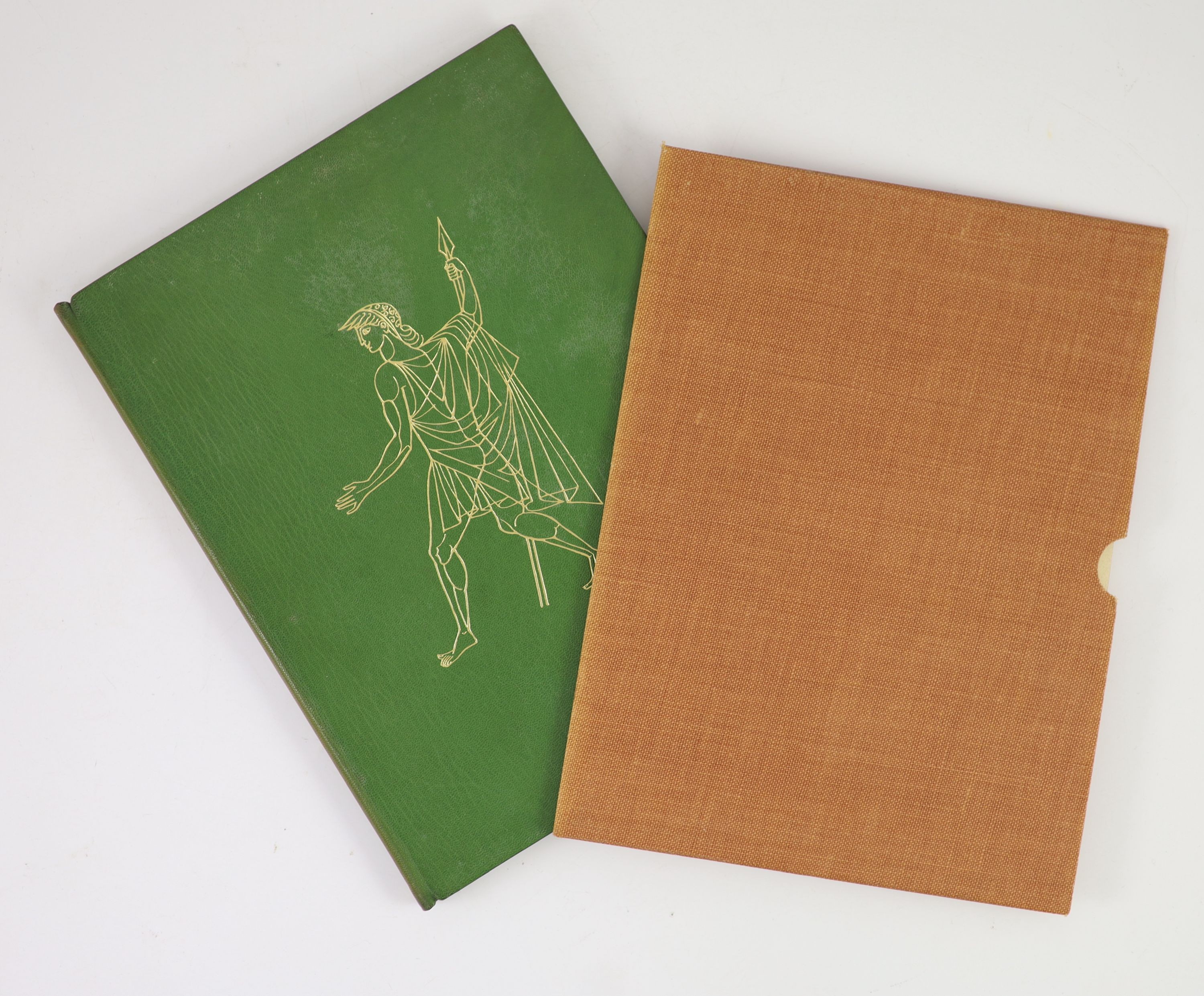 Golden Cockerel Press - Waltham Saint Lawrence, Berkshire - Xenophon, the Ephesian - The Ephesian Story, translated by Paul Turner, one of 75 specially bound in green morocco gilt, illustrated by Eric Fraser, with extra